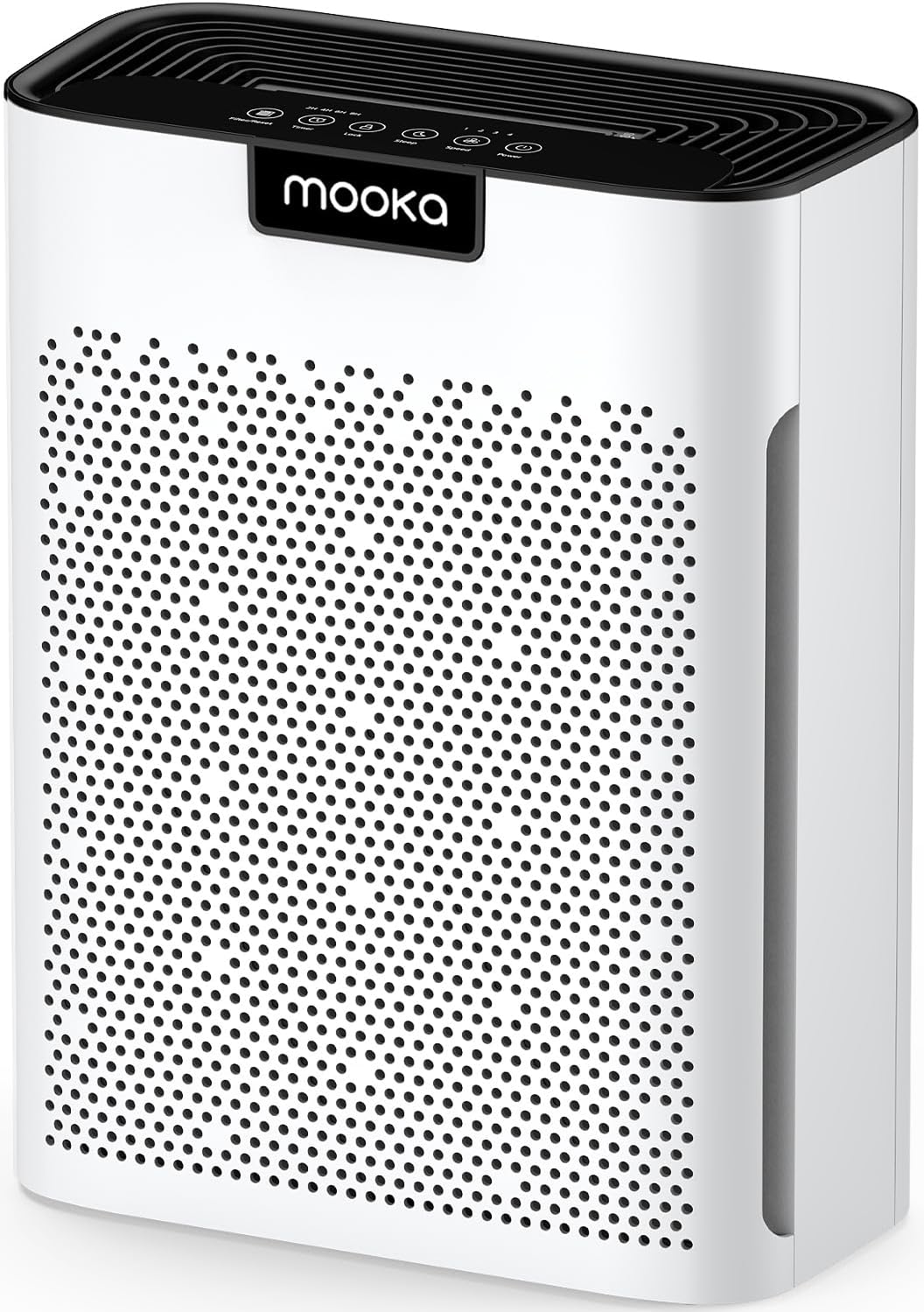 MOOKA H13 HEPA Air Purifier - Large Room Coverage Up to 2200 Ft² | Washable Filters, Odor & Allergen Removal, KJ190 White