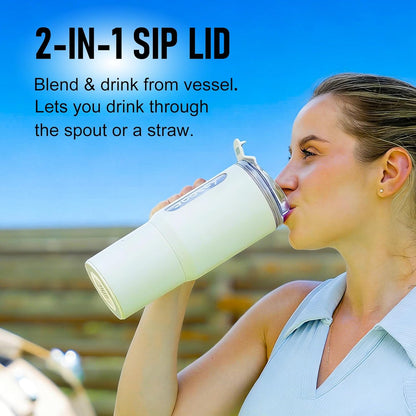 Skiennix 18oz Portable Blender - Cordless Travel Blender with Ice Crushing Blades & Auto Reverse Function