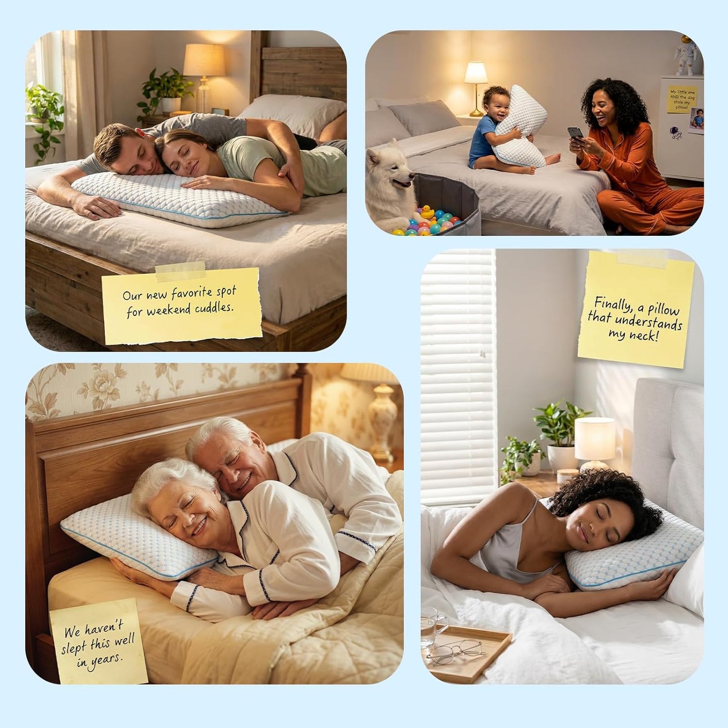 Skiennix Ultra Thin Cooling Gel Pillow - Perfect for Stomach & Back Sleepers | 2.75-Inch Memory Foam for Neck Pain Relief