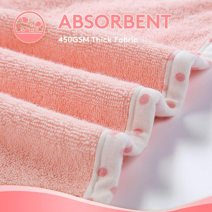 TBEZY Baby Hooded Towel - Ultra Soft Thick Cotton Bath Towel with Unique Bunny Design for Newborns