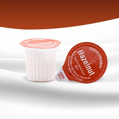 Heartland Non Dairy Liquid Coffee Creamer, Hazelnut, 200 Single Serve Cups, Shelf Stable, No Refrigeration