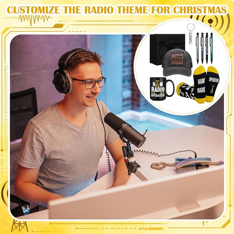 Berlune 9 Pcs Ham Radio Gifts Set for Men – Variation: Ham Radio