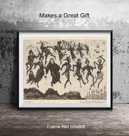 Regine Switzerland Witches Decor | Gothic Wall Art for Pagan and Wiccan Homes - Unframed Print