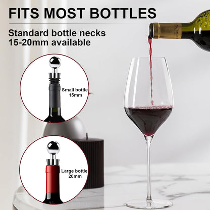 Wine Bottle Stopper 3PCS Wine Stoppers for Wine Bottles Wine Stoppers Bottle Stopper Silicone Wine Bottle Stopper Wine Toppers for Wine Bottles for Home, Hotel, Club, Bar Venues
