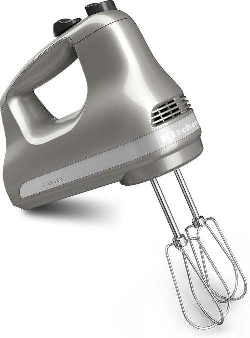 KitchenAid 5-Speed Hand Mixer - Ultra Power Performance in Contour Silver Finish