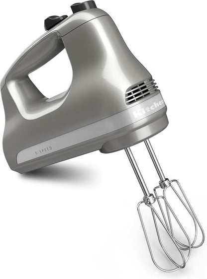 KitchenAid 5-Speed Hand Mixer - Ultra Power Performance in Contour Silver Finish