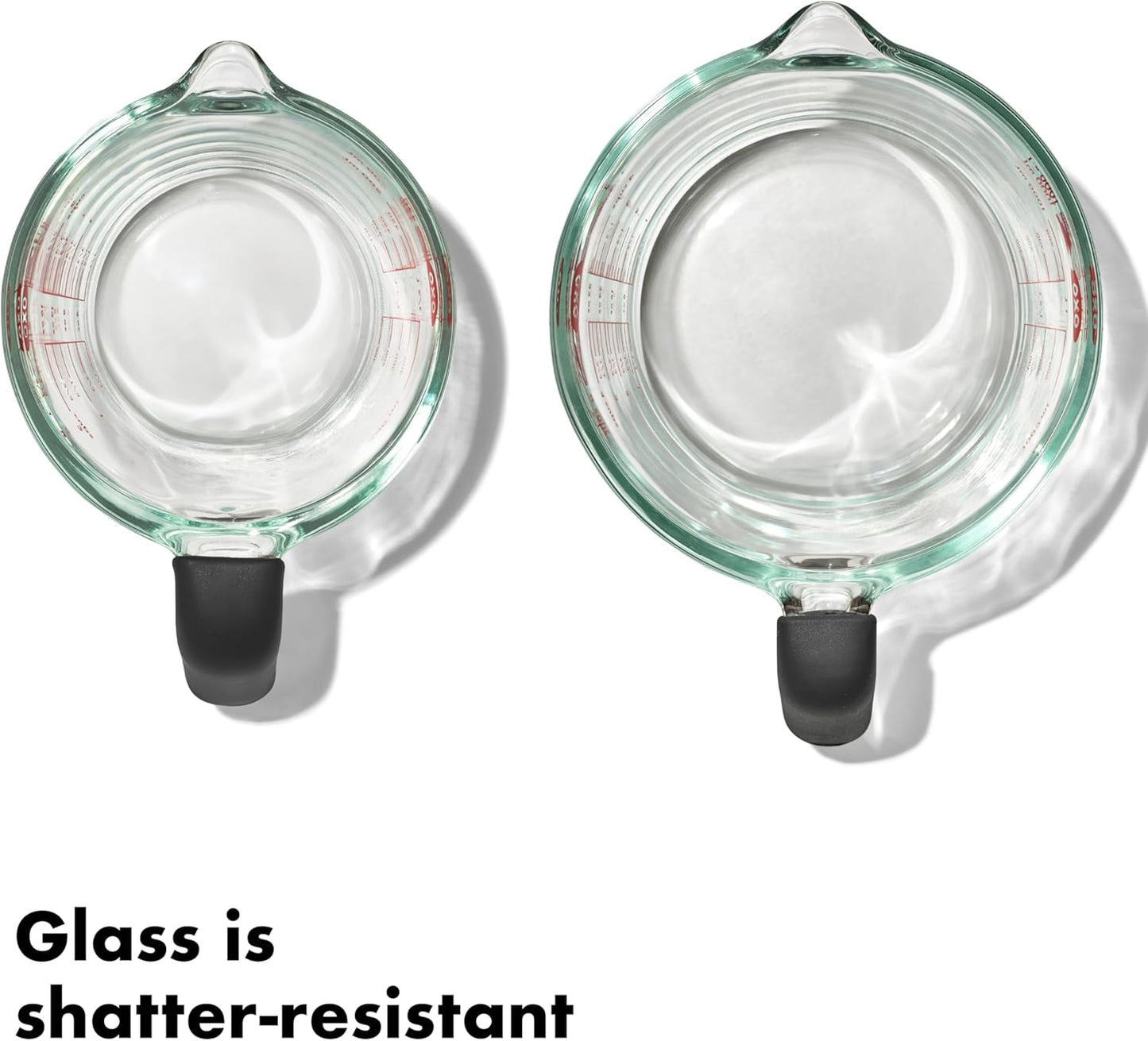 OXO Good Grips Glass Measuring Cup Set - 2-Cup & 4-Cup Sizes for Accurate Measurements