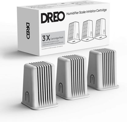 DREO Scale-Inhibitor Cartridge 3-Pack | Enhance Water Quality & Healthier Mist for DREO 774S Humidifier