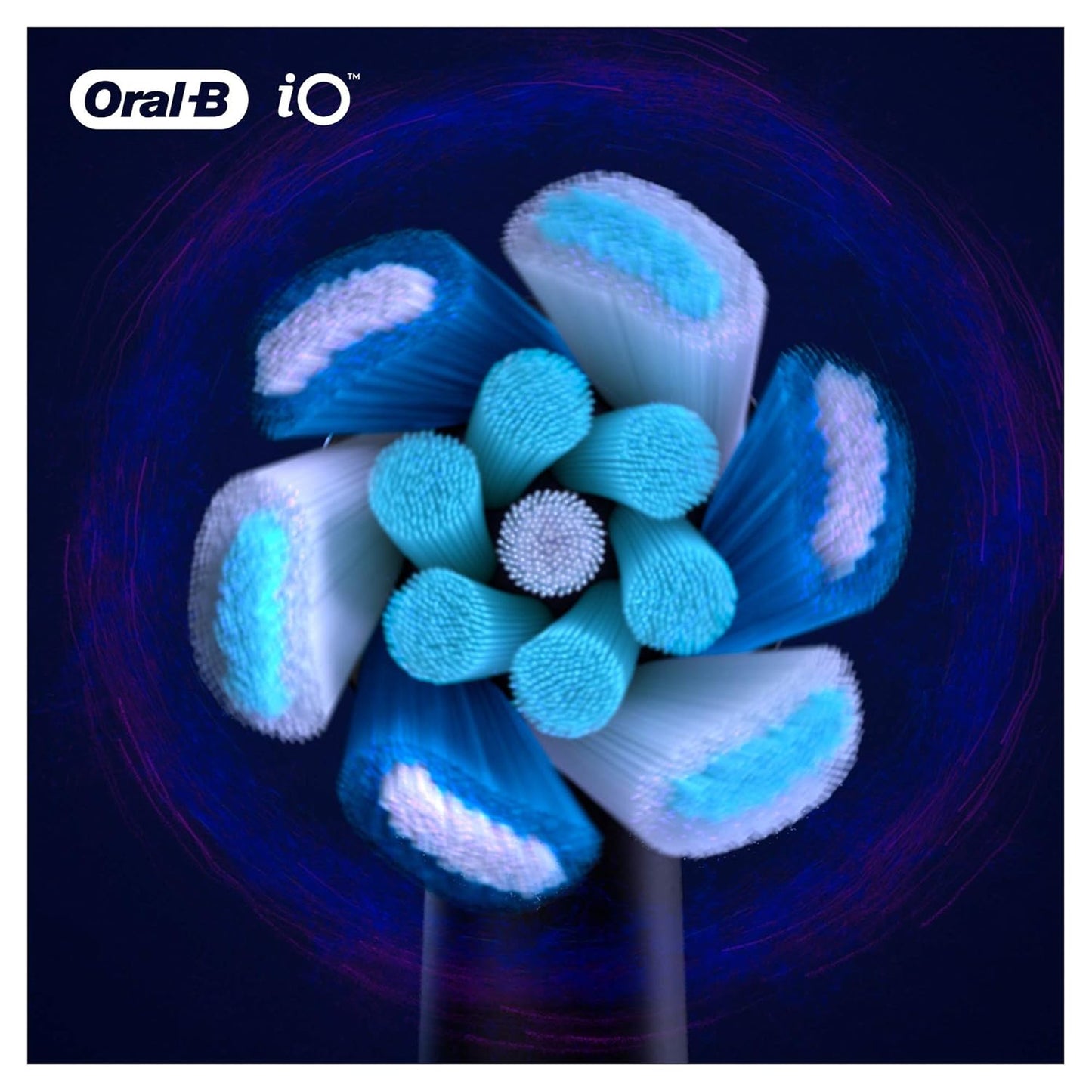 Oral-B iO Ultimate Clean Electric Toothbrush Head, Twisted & Angled Bristles for Deeper Plaque Removal, Pack of 4, Suitable for Mailbox, Black