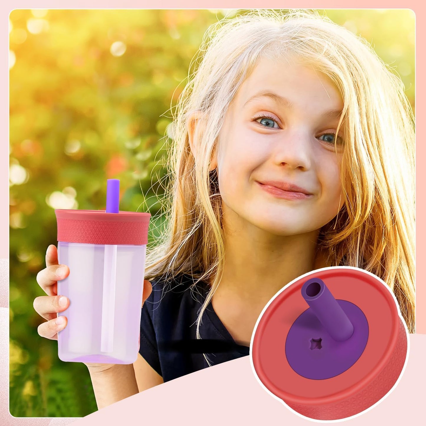 Owala | 2-Pack Replacement Lids for Kids Insulation Tumblers - Spill Resistant, BPA-Free, Dishwasher Safe