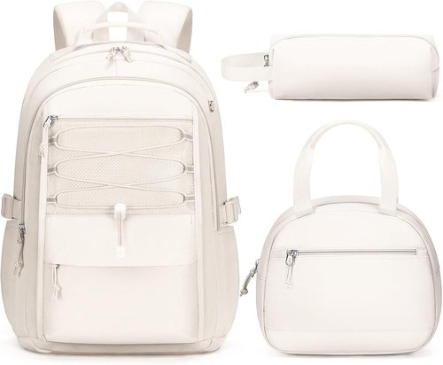 Fimibuke Kids Backpack - 3-Piece Waterproof Set with Lunch Box & Pencil Case | Lightweight Bookbag for School