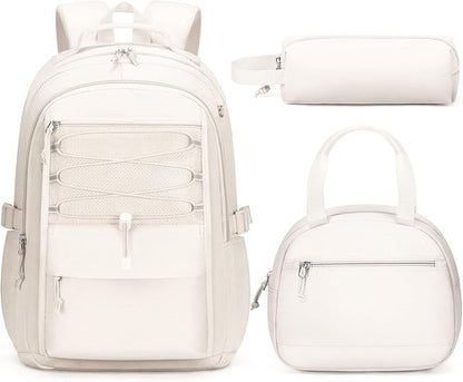 Fimibuke Kids Backpack - 3-Piece Waterproof Set with Lunch Box & Pencil Case | Lightweight Bookbag for School