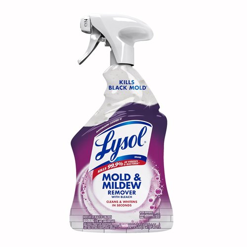Lysol Mold & Mildew Remover Spray - Powerful Bathroom & Shower Cleaner | 32oz Disinfectant Stain Remover