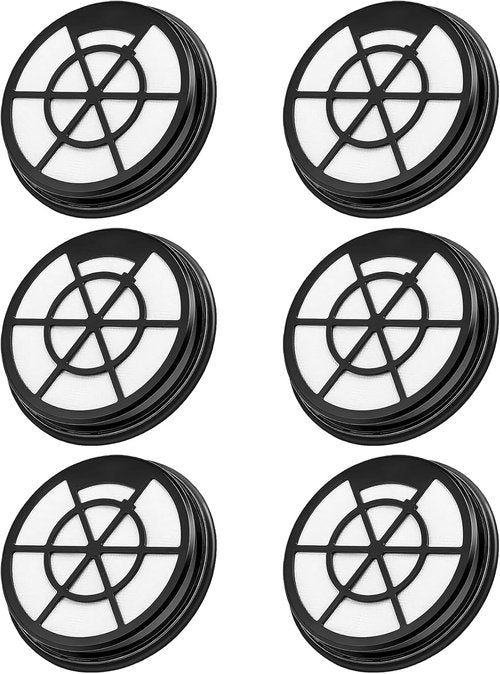 Eureka Vacuum Filter - Compatible NEN110A/NEN110B/NEN110D | 6-Pack Inlet Frame & Sponge Filter
