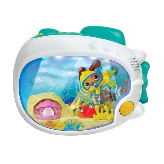 Winfun 3-in-1 Soothing Seas Nightlight - Music Box Projector with Calming Lullabies | Perfect for Crib or Tabletop