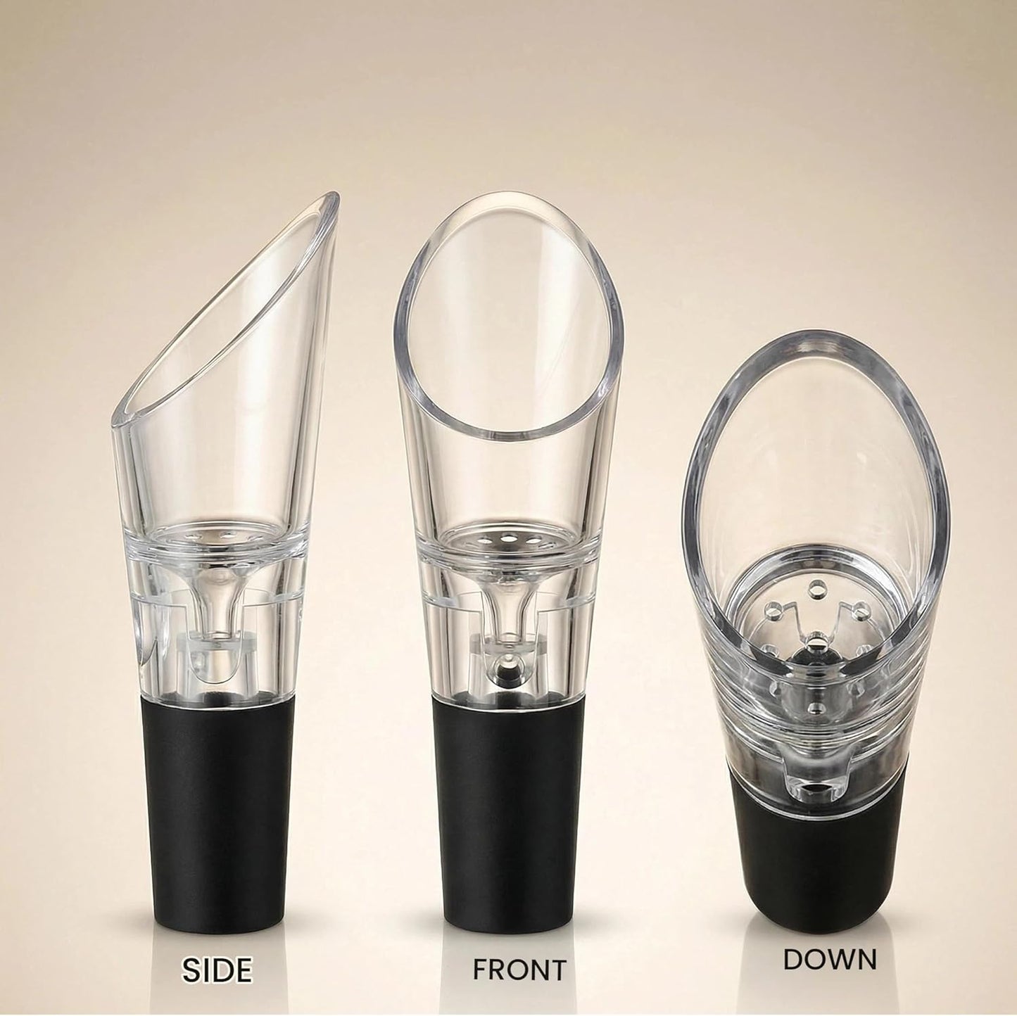 Wine Accessory With Aerator Pourer (2-pack),Premium Decanter Spout With Filter,Improve Taste and Smell Immediately,Perfect Wine Gift(2PCS)