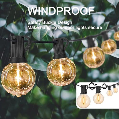 ADIIL Q Hanger Hooks - 20 PCS Windproof Screw Hooks with Safety Buckle for Outdoor String Lights | 2.2 Inches, Black