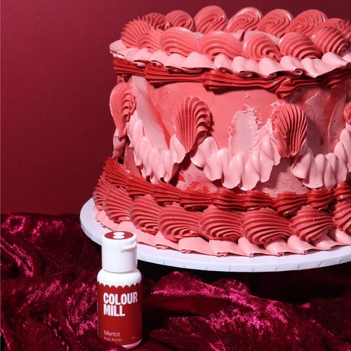 Colour Mill Oil-Based Food Coloring - Merlot 20 Milliliters (0.68 Fl Oz) | Vibrant Baking & Decorating