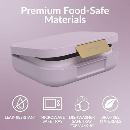 Bentgo Modern Bento Lunch Box - Leak-Resistant, 5.5 Cup Capacity, 3-4 Compartments | BPA-Free, Dishwasher Safe (Orchid)