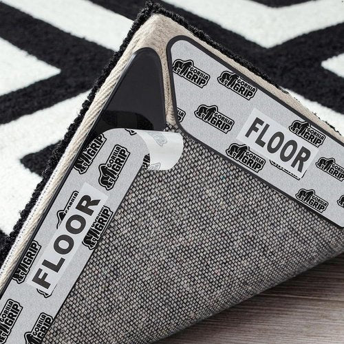 GORILLA GRIP Rug Gripper Pads, Reusable Double-Sided Stickers Keep Area Rugs Corners Flat, Grips Hardwood, Tile and Laminate Floors, Renter Friendly, Holds Down Carpet in Place, Home Décor, 8 Pcs
