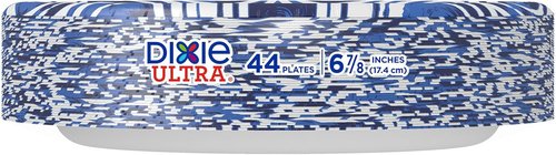 Dixie Ultra Small Paper Plates - Heavy Duty, Microwave-Safe & Soak-Proof | 6 7/8" Inch, 44 Count