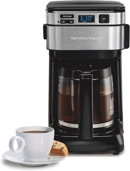 Hamilton Beach 12-Cup Programmable Coffee Maker - FrontFill Design for Easy Use