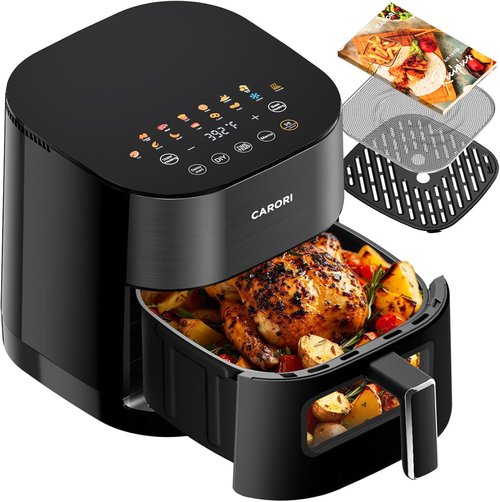 Air Fryer 14-in-1 by [Brand Name] - 6Qt Capacity with Viewing Window & Dual Heating | 1700W Fast Cooking