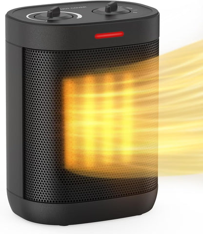 Skiennix 1500W Portable PTC Ceramic Space Heater - Indoor Use with Thermostat & Safety Features