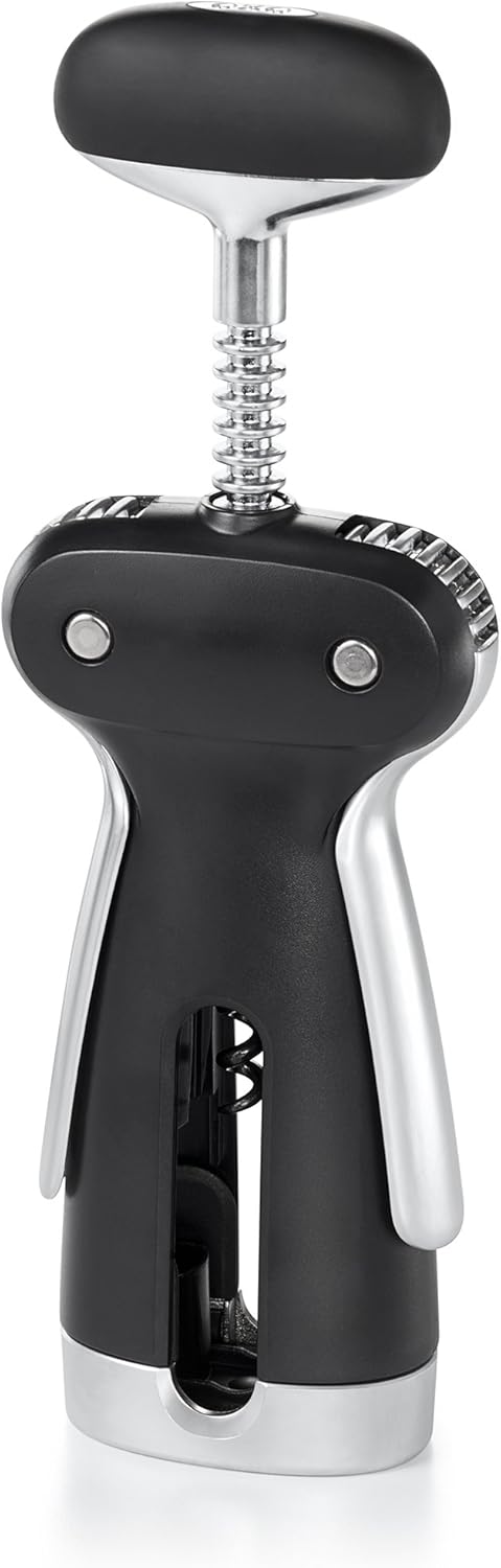OXO SteeL Winged Corkscrew with Removable Foil Cutter