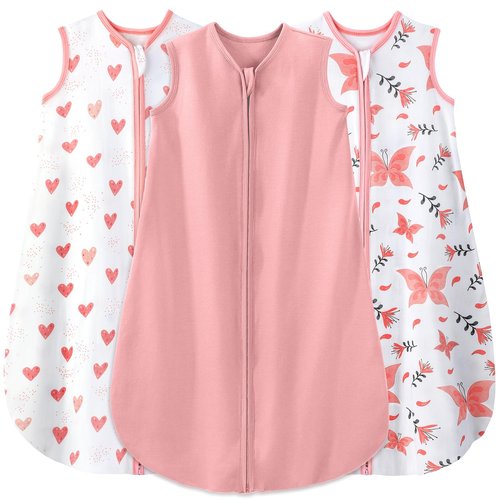 Yoofoss Baby Sleep Sack 18-24 Months Baby Wearable Blanket 100% Organic Cotton 2-Way Zipper TOG 0.5 Toddler Sleeping Sack, Lightweight Sleep Sacks for Babies