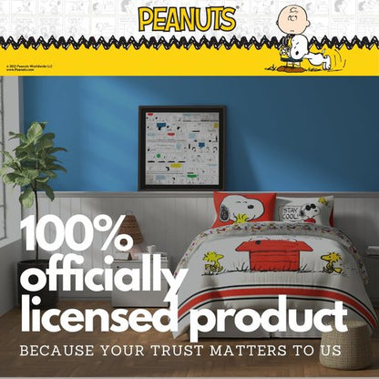 Franco Peanuts Charlie Brown & Snoopy Classic Pals Super Soft Comforter and Sheet Set, 5 Piece Full Size, (Official Licensed Product) Collectibles