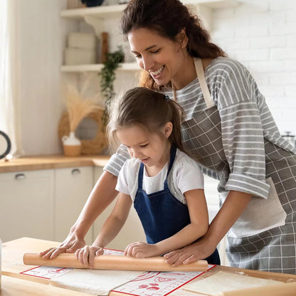 Skiennix Silicone Pastry Baking Mat - Large 16x24 Inch Non-Stick Rolling Sheet for Cookies & Pizza