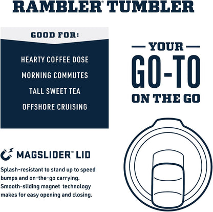 YETI Rambler Stackable Pint - Vacuum Insulated Stainless Steel with MagSlider Lid | 16 oz