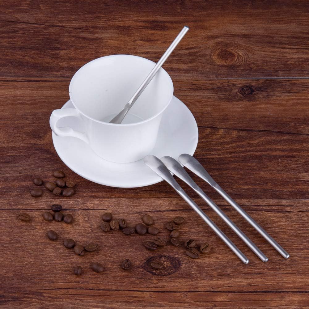 IMEEA Coffee Stirrers Demitasse Espresso Spoons SUS304 Stainless Steel Coffee Stir Sticks 5.9-Inch Tea Spoon, Set of 4