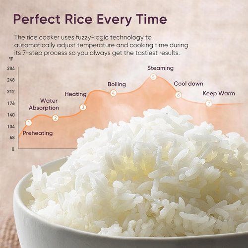 COSORI Rice Cooker - 10 Cup Capacity with 24-Hour Keep Warm Feature | Non-Stick Ceramic Pot & 18 Functions