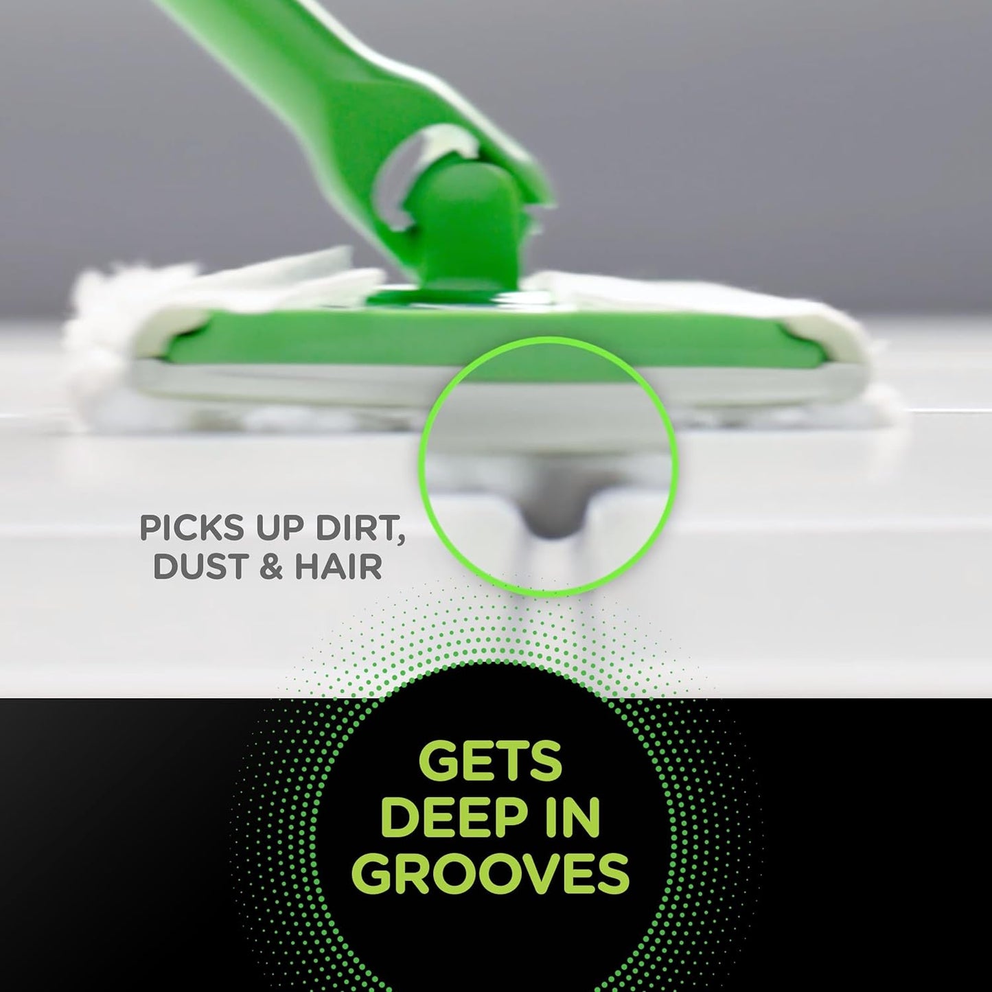 Swiffer Sweep + Mop Dry Pads Refill - Heavy Duty Floor Cleaner for Dirt & Dust | 40ct Gain Scent