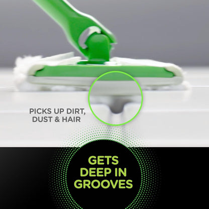 Swiffer Sweep + Mop Dry Pads Refill - Heavy Duty Floor Cleaner for Dirt & Dust | 40ct Gain Scent