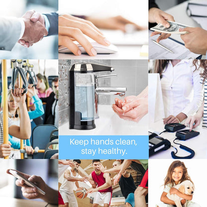 Secura 17oz Automatic Liquid Soap Dispenser, Touchless Battery Operated Hand Soap Dispenser with Adjustable Soap Dispensing Volume Control Dial, Personal Care Dispenser (Brushed Nickel)