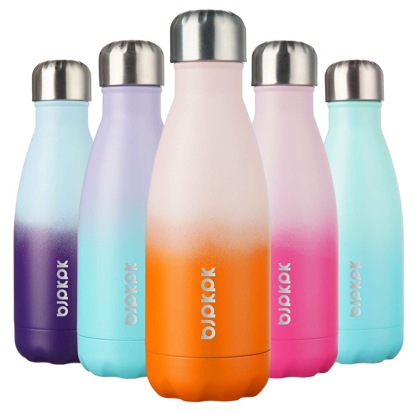 BJPKPK Stainless Steel Insulated Water Bottles Keep Cold And Hot For Travel,Coral