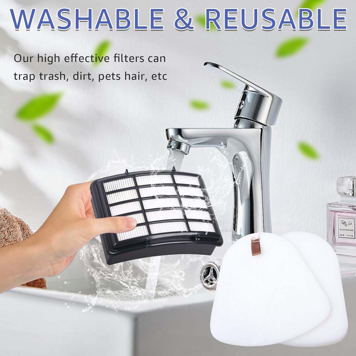 Shark HEPA & Foam Filter Set - Replacement for Navigator Lift-Away NV350 Series | XFF350 & XHF350