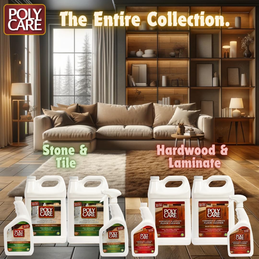 Regine Switzerland Hardwood Floor Cleaner - Super Concentrate 40 Fl Oz (2 Pack) | Residue-Free Solution for Spray Mops