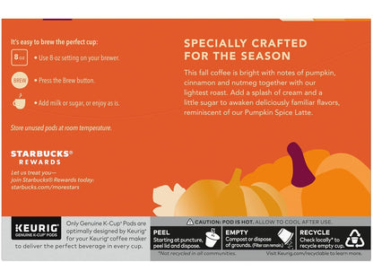 Starbucks Limited Edition Pumpkin Spice Flavored Coffee K-Cups - 10 Count (Pack of 2)
