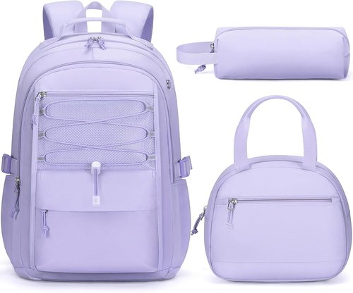 Fimibuke Kids Backpack - 3-Piece Waterproof Set with Lunch Box & Pencil Case | Lightweight Bookbag for School & Travel