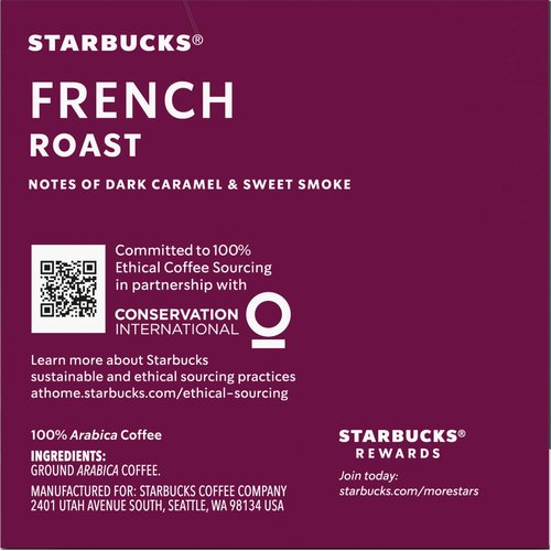 Starbucks Coffee K-Cup Pods, French Roast, 10 CT