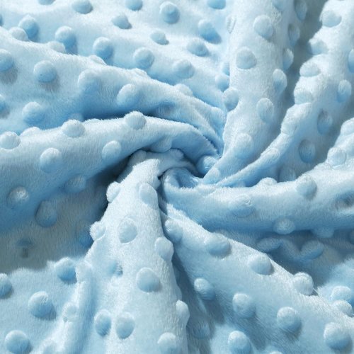 CREVENT Cozy Sherpa Baby Blanket - Soft & Warm for Infants | All-Season Use (30" x 40", Blue Dot)