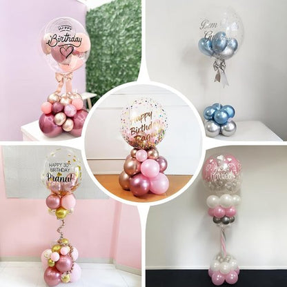 Bezente 8PCS Balloon Stand Kit - Reusable Tabletop Balloon Holder for Party Centerpieces | Ideal for Birthdays, Weddings, Baby Showers