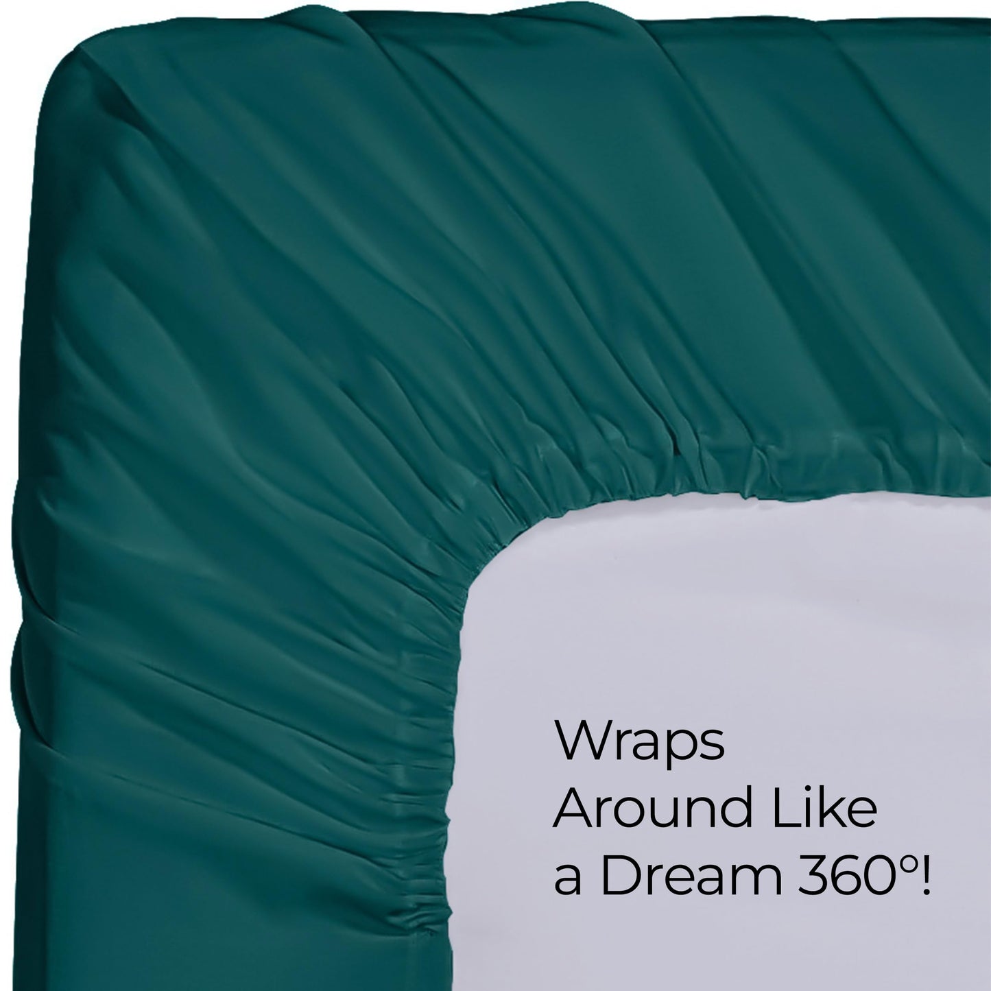 Utopia Bedding Queen Fitted Sheet - Bottom Sheet - Deep Pocket - Soft Microfiber - Shrinkage and Fade Resistant - Easy Care -1 Fitted Sheet Only (Teal)