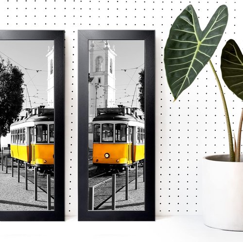 LaVie Home Panoramic Picture Frame - Classic Black 4x10 Wall Decor for Homes & Offices