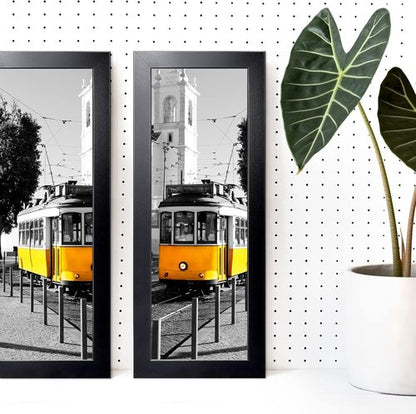 LaVie Home Panoramic Picture Frame - Classic Black 4x10 Wall Decor for Homes & Offices