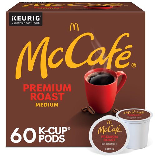 McCafe Premium Roast Coffee, Single Serve Keurig K-Cup Pods, Medium Roast, 60 Count, (6 Packs of 10)